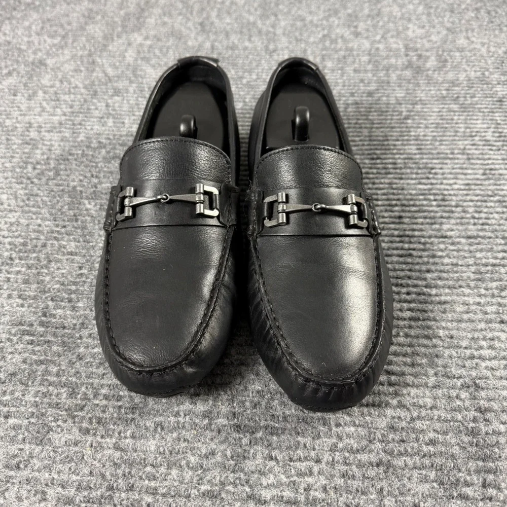 Cole Haan Grant Bit Loafers Mens 8M Black Leather Driving Mocs